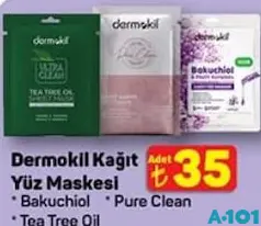 DERMOKİL KAĞIT YÜZ MASKESİ